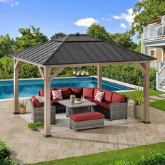 Sunjoy Outdoor Hardtop Gazebo 11 x 13 in