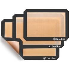 Black Baking Mats FineDine Fine Dine-Silicone Set of 3 Baking Mat