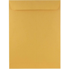 Jam Paper Brown Kraft Business Envelopes, A2 Size, 9 x 12 inches, Gummed Closure, Privacy, 100/pack 4132