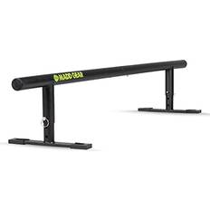Madd Gear 55" Long Flat Bar Skate Rail Heavy Duty Durable Round Skateboard Pro Scooter or Inline Skate Adjustable Height Smooth Easy Sliding Assembly & Great for Beginners to Advanced Skatepark