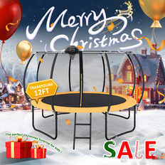 Trampolines Sunrinx 12-ft Round Backyard in Orange MG10-TP-1