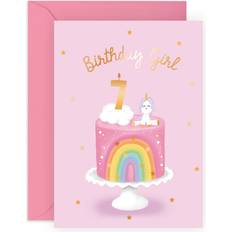 Central 23 Seventh Birthday Card for Girls