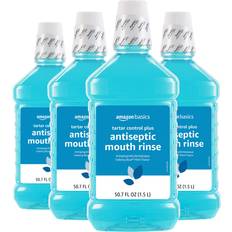 Mouthwashes Amazon Basics Tartar Control Plus Antiseptic Mouth Rinse 1.5 Liters 4-Pack