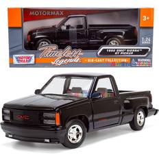 Motormax 1992 GMC Sierra GT Pickup Truck 1/24 Diecast Model Car Black 73204