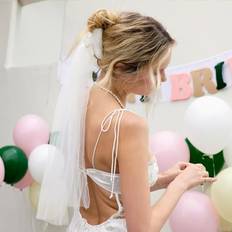 Hair Products Xo Fetti Bride Veil Claw Clip Bachelorette