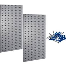 Tool Boards Triton Products, (2) 18-Gauge Steel Square Hole Pegboards, Length 24 in, Width 42.5 in, Model# LB2-G
