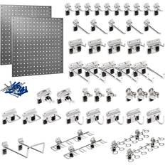 Tool Boards Triton Products 24 x 24 in. Stainless Steel Square Hole Pegboards with 46 pc. Stainless LocHook Assortment, 2 pc
