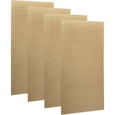 Tool Boards Triton Products Heavy Duty Hardboard Round Hole Pegboards, Set of 4 (TPB-4N) Natural