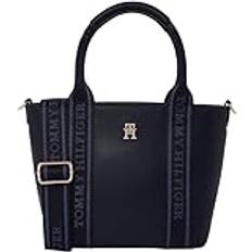 Blau Umhängetaschen Tommy Hilfiger Logotape Mini Tote - Marine