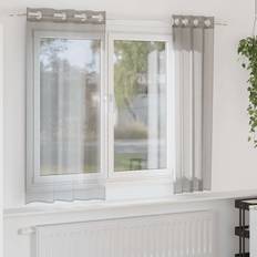 Gardiner & Tilbehør vidaXL Voile-gardiner med Øskner 140x140 cm 2 stk 140x140cm