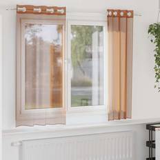 Gardiner & Tilbehør vidaXL Voile-gardiner Med Øskner 2 Stk
