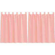 VidaXL Curtains vidaXL Voile Curtains with Rod Pockets 2 pcs Pink