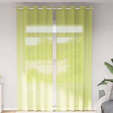 Gardiner & Tilbehør vidaXL Voile-gardiner med Øskner 140x260 cm 2 stk