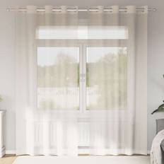 Gardiner & Tilbehør vidaXL Voile-gardiner med Øskner 140x245 cm 2 stk