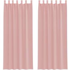 Curtains & Accessories vidaXL Voile Curtains with Rod Pockets 2 pcs Pink