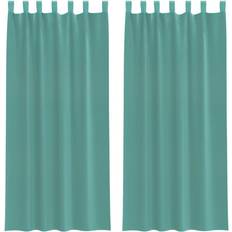 vidaXL Voile Vorhänge mit Stangentaschen 2 Stk 140x225cm
