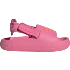 Velcro Slippers Children's Shoes adidas Kid's Adifom Adilette Slides - Rose Tone/Semi Lucid Fuchsia/Bliss Pink