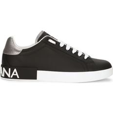 Dolce & Gabbana Portofino Sneakers Nero Uomo Black Silver