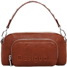 Effen kleur - Zilver Schoudertassen Desigual Crossbody tas met meerdere vakken