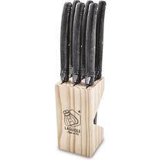 Laguiole Style de Vie Premium Line Black Stonewash Messer-Set