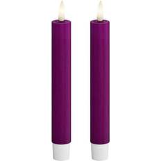 Deluxe Homeart Real Flame Violet LED-lys 15cm 2stk