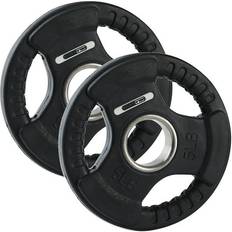5-Pound Olympic Rubber Coated Weight Plates 2 Pack