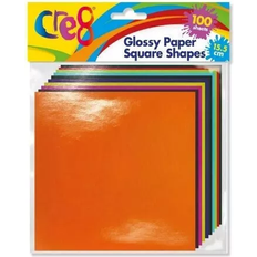 Cre8 Glossy Paper Square Shapes Assorted Colours 15.5x15.5cm 75g 100 sheets