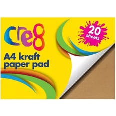 Brown Sketch & Drawing Pads Cre8 Kraft Paper Pad Brown A4 220g 20 sheets