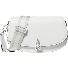 Michael Kors Borsa Messenger Mila Media In Pelle - Bianco