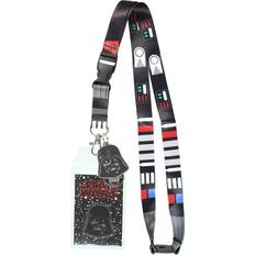 BioWorld Star Wars Darth Vader ID Lanyard Badge Holder - 1.5" Rubber Charm