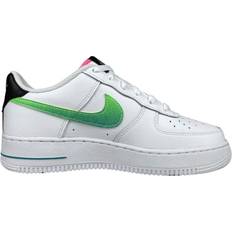 Nike Air Force 1 LV8 1 GS - White/Aquamarine/Black/Green Strike