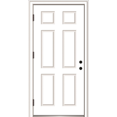 Classic External Door Severe Weather Fiberglass 36-in 80-in x 4-9/16-in External Door Cotswold S 6000-N (x)