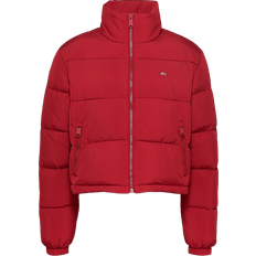 Tommy Hilfiger Cropped Puffer Jacket with Zip - Regatta Red