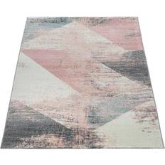 Paco Home Large Vintage Design Rug Pink, Grey, White 200x290cm