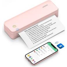 Jadens Portable Wireless A4 Printer Pink