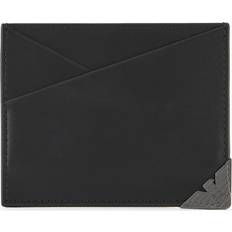 Emporio Armani Läderplånbok Med Metallörn - Black