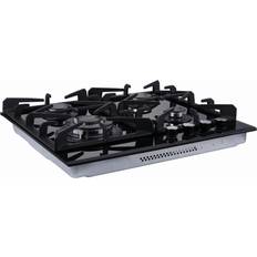 Cooktops Jeremy Cass 24 in Recessed Gas Cooktop Stainless Steel