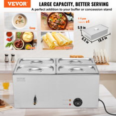 VEVOR Commercial Electric Food Warmer 15.9qt