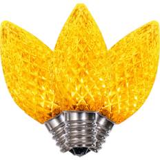 Light Bulbs Vickerman C7 Faceted LED Yellow Bulb .38W 25ea