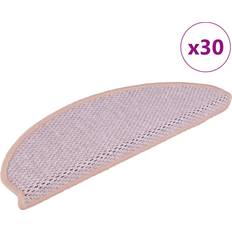 Pink Stair Carpets vidaXL Selvklebende Trappematter 65 x 21 x 4 cm Rosa Rosa