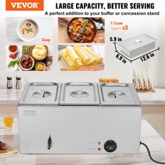VEVOR Commercial Electric Food Warmer 17.4qt