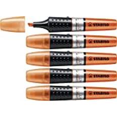 Röda Tavelsuddare & Rengöring Stabilo Överstrykningspenna Luminator Ask med 5 Orange