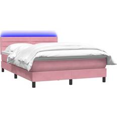 vidaXL mit Matratze Rosa 160x220 cm Boxspringbett