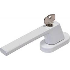 Aluminium Vinduesbeslag ABUS FG110 Låsbar Vinduesgreb m/Nøgler 7/43mm Sølv 1stk