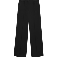 Mango Bukser Mango Abel Straight Fit Pleated Trousers - Black