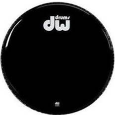 Gloss Black Bass Drum Head No Vents