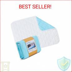 Blue Mattress Covers Branded Washable Waterproof Bed Pads 44" x 52" Mattress Cover Blue (190.5x)