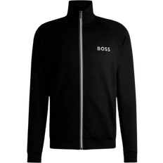 HUGO BOSS Abbigliamento esterno HUGO BOSS Authentic Zip Up With Logo Print Jacket - Black