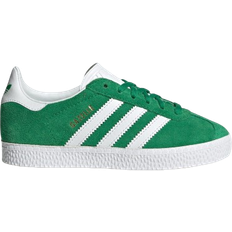 adidas Kid's Gazelle - Green/Cloud White/Gold Metallic