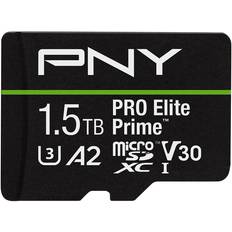 1.5 TB - microSDXC Hukommelseskort PNY PRO Elite Prime microSDXC Class 10 UHS-I U3 V30 A2 200/150MB/s 1.5TB